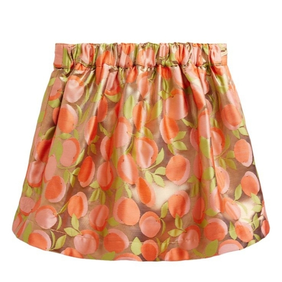 Mini Boden Other - MINI BODEN KIDS PEACH METALLIC PARTY SKIRT GOLD ORANGE GREEN GIRLS 5 - 6 YEARS